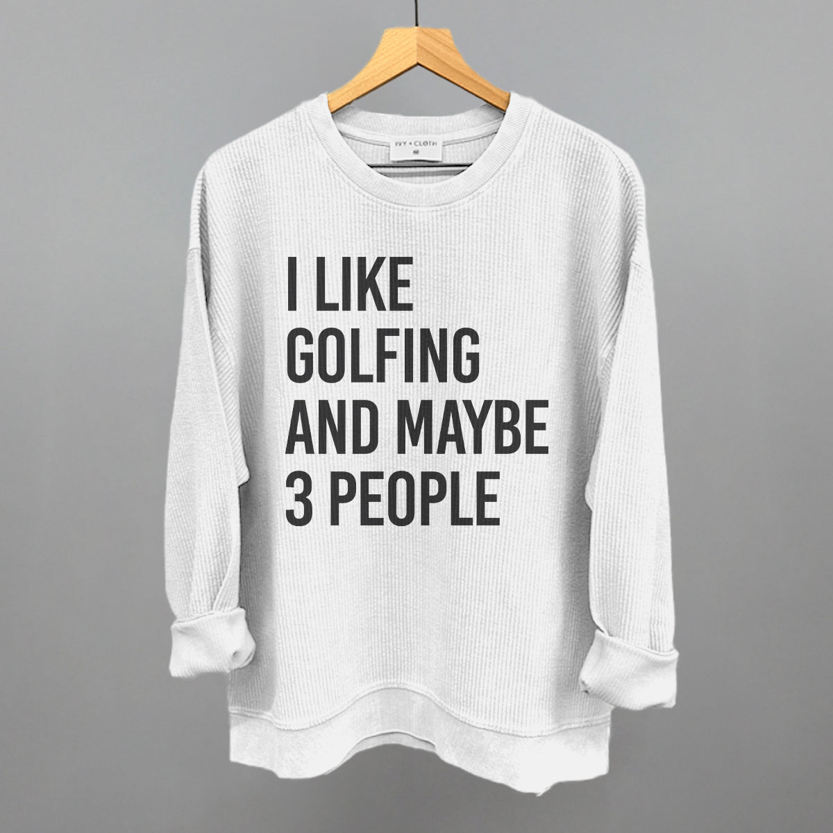 I Like Golfing and Maybe 3 People Graphic Apparel - product detail 8