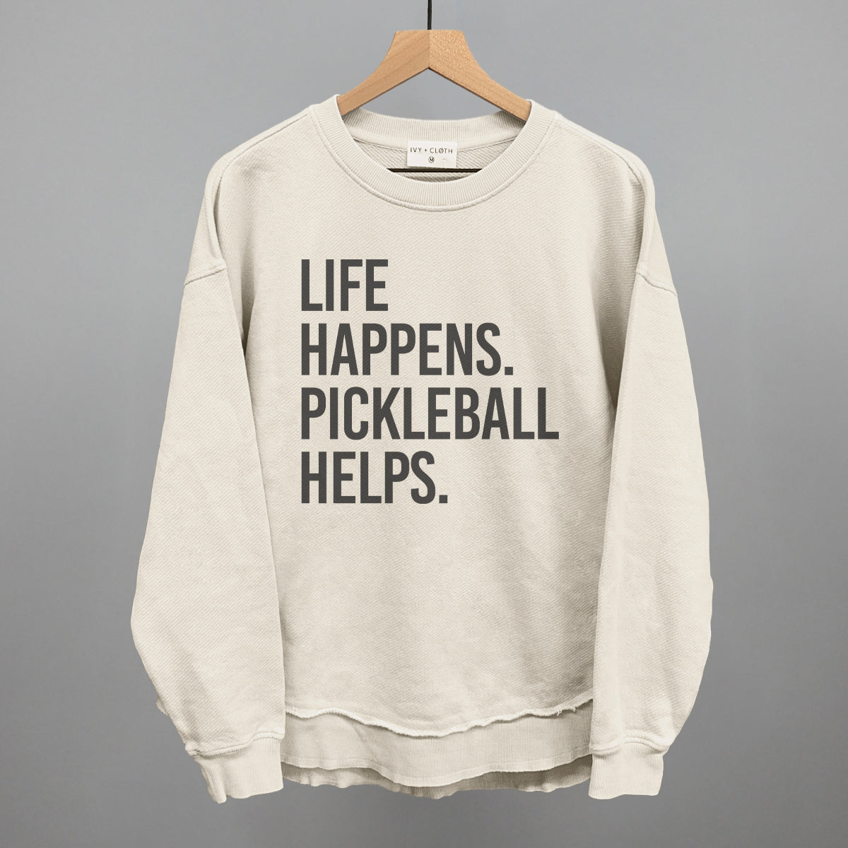 Life Happens Pickleball Helps Graphic Apparel - product detail 4