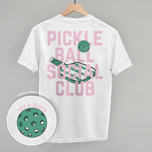 Pickleball Social Club Pink & Green Back-Print Apparel