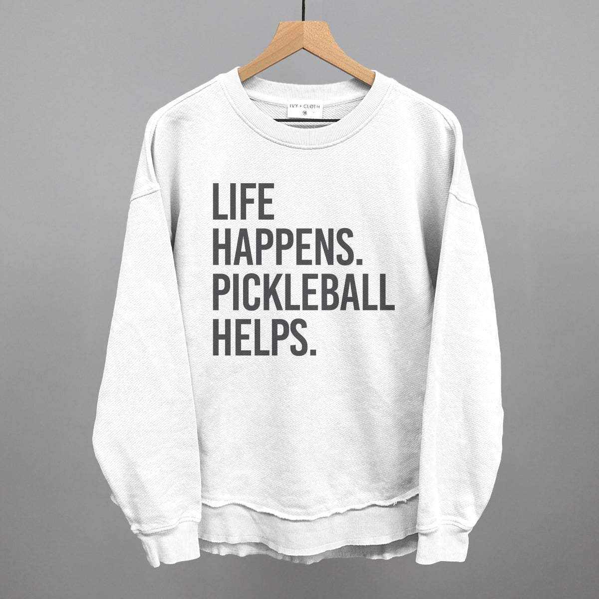 Life Happens Pickleball Helps Graphic Apparel - product detail 5