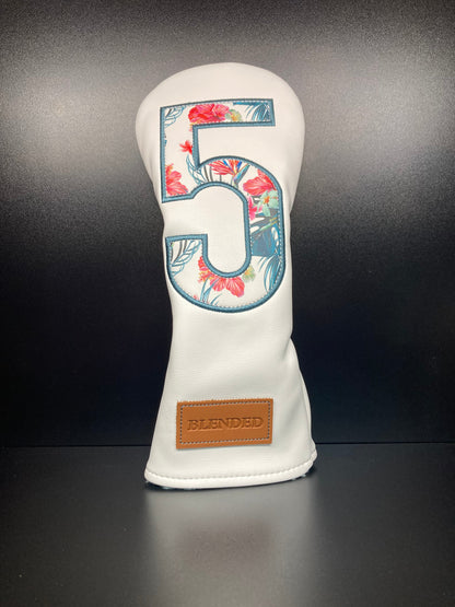 Tropical Floral Print Headcover