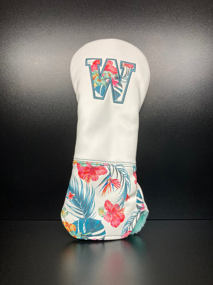 Tropical Floral Print Headcover