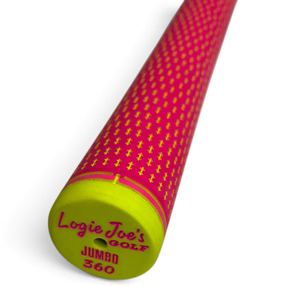360 Golf Grips | 3 Pack Pink/Yellow | Standard, Mid, Jumbo | High-Traction Rubber Grip