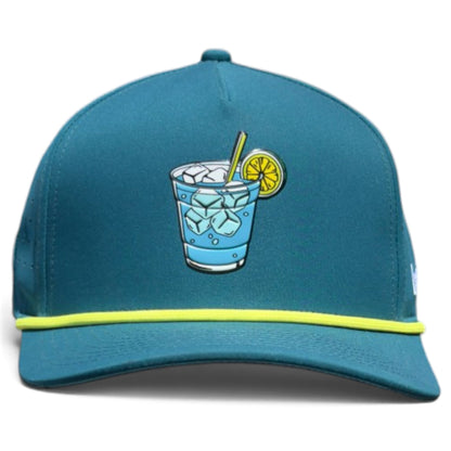 Water Hazard Golf Hat | Snapback Cap | Built-in Magnetic Ball Marker Holder + Marker Included | Adjustable