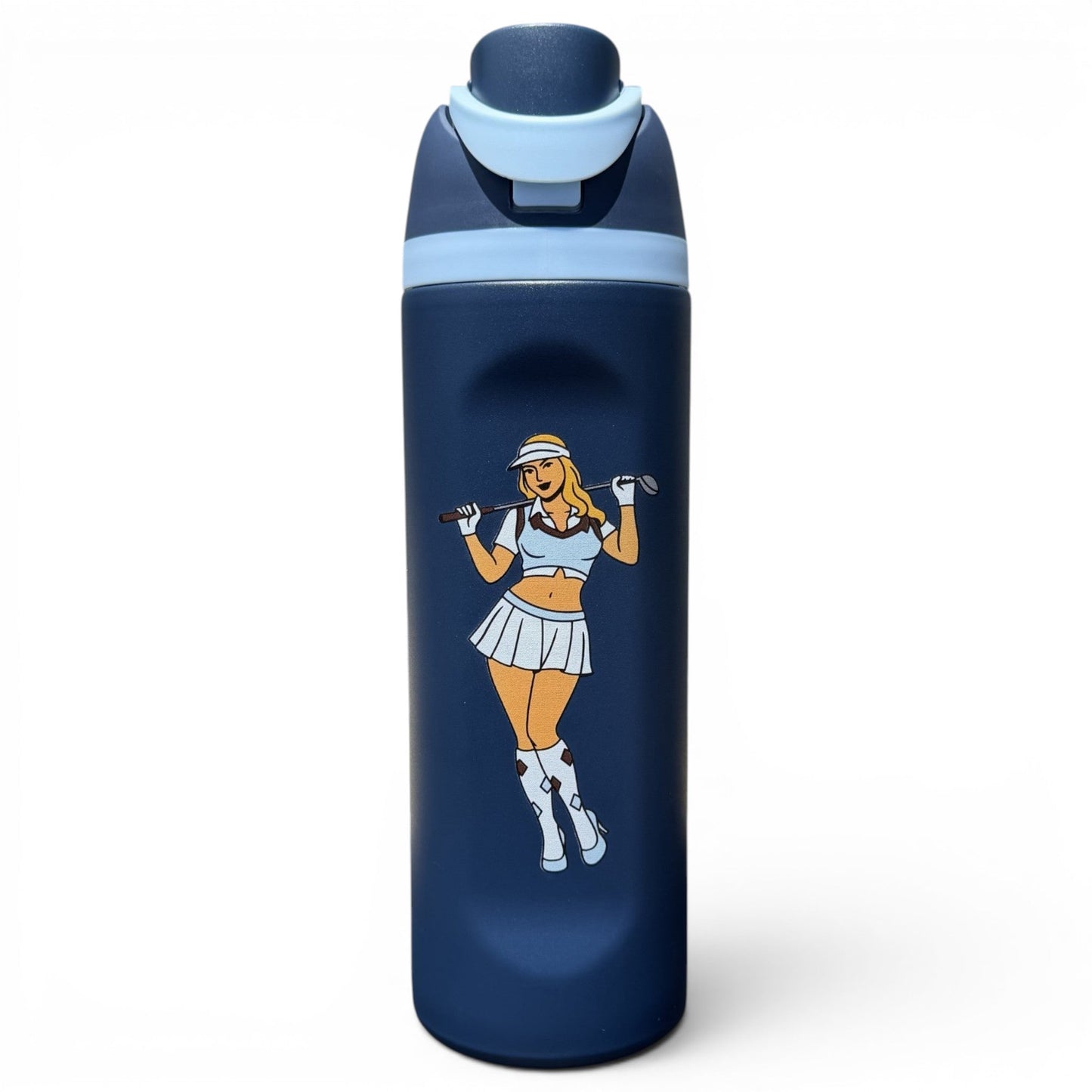 Fairway Pin-Up Hydration Bottle | 24oz Insulated Stainless Steel | Flip Straw Lid w/ Handle