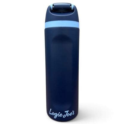 Great Blue Heron Hydration Bottle | 24oz Insulated Stainless Steel | Flip Straw Lid w/ Handle