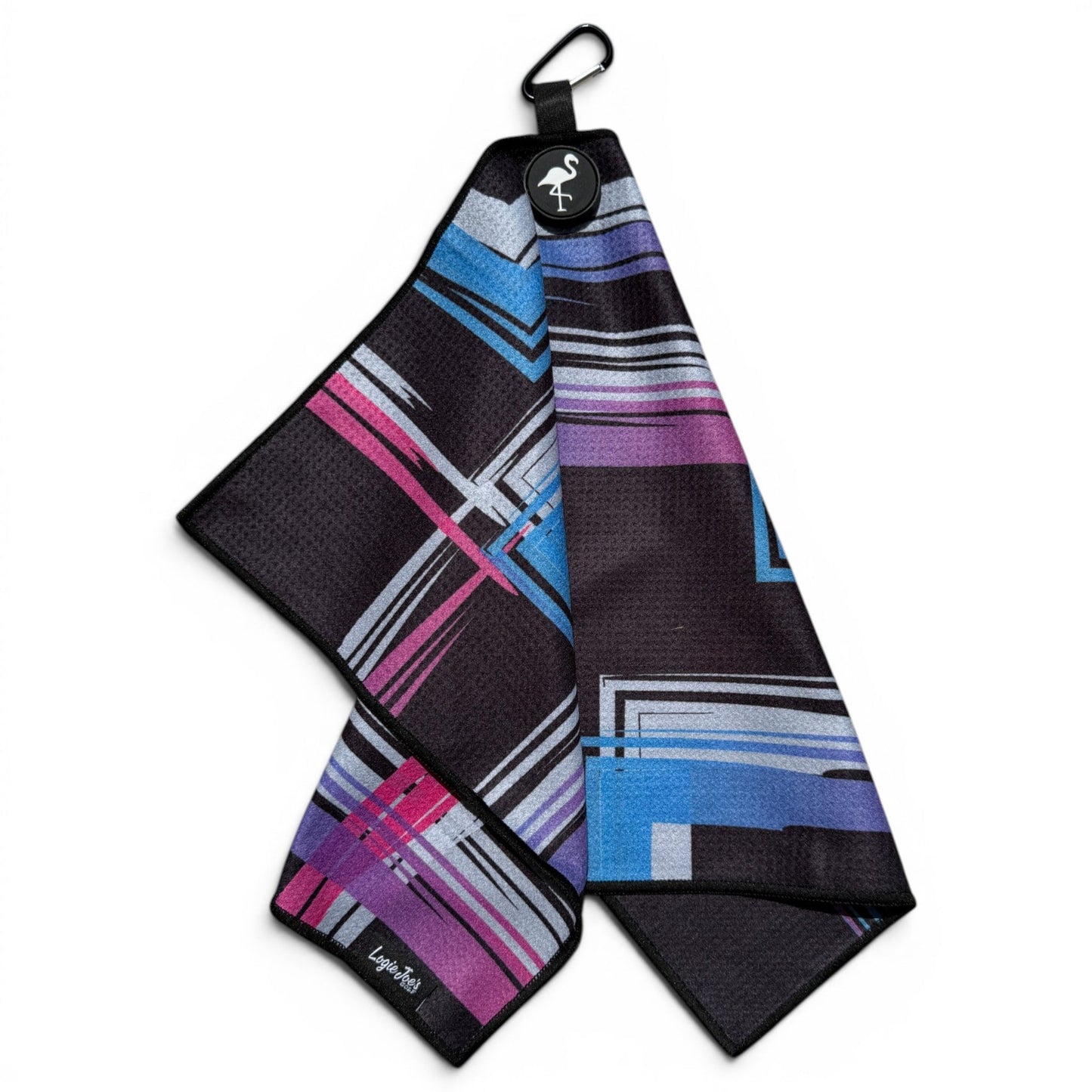 After Hours Golf Towel | 24” x 16” Microfiber Towel | Magnetic Clip & Carabiner | Premium Golf Accessory