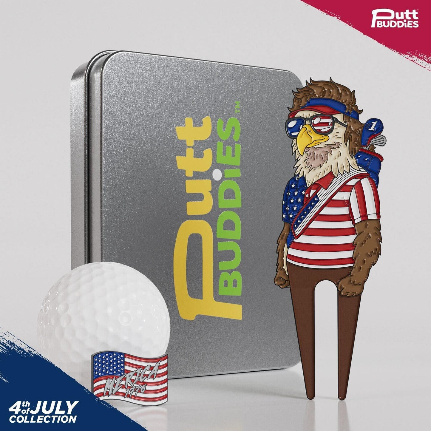 FreeBird Divot Tool and Flag Ball Marker