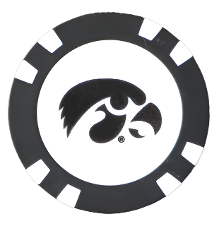 Officially Licensed Iowa Hawkeyes Poker Chip Ball Marker