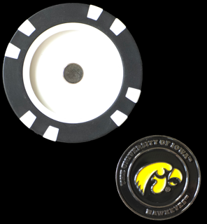 Officially Licensed Iowa Hawkeyes Poker Chip Ball Marker