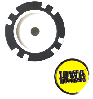 Officially Licensed Iowa Hawkeyes Poker Chip Ball Marker