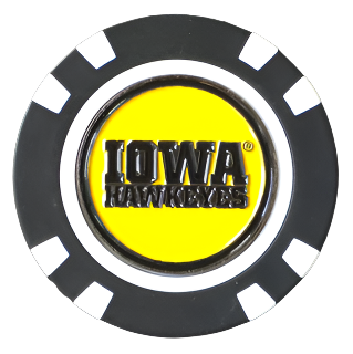 Officially Licensed Iowa Hawkeyes Poker Chip Ball Marker