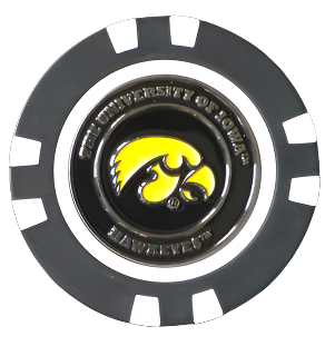 Officially Licensed Iowa Hawkeyes Poker Chip Ball Marker