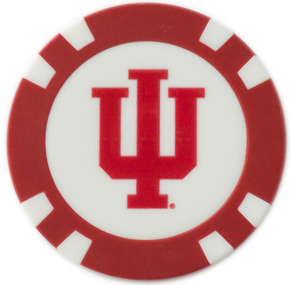 Officially Licensed Indiana Hoosiers Poker Chip Ball Marker