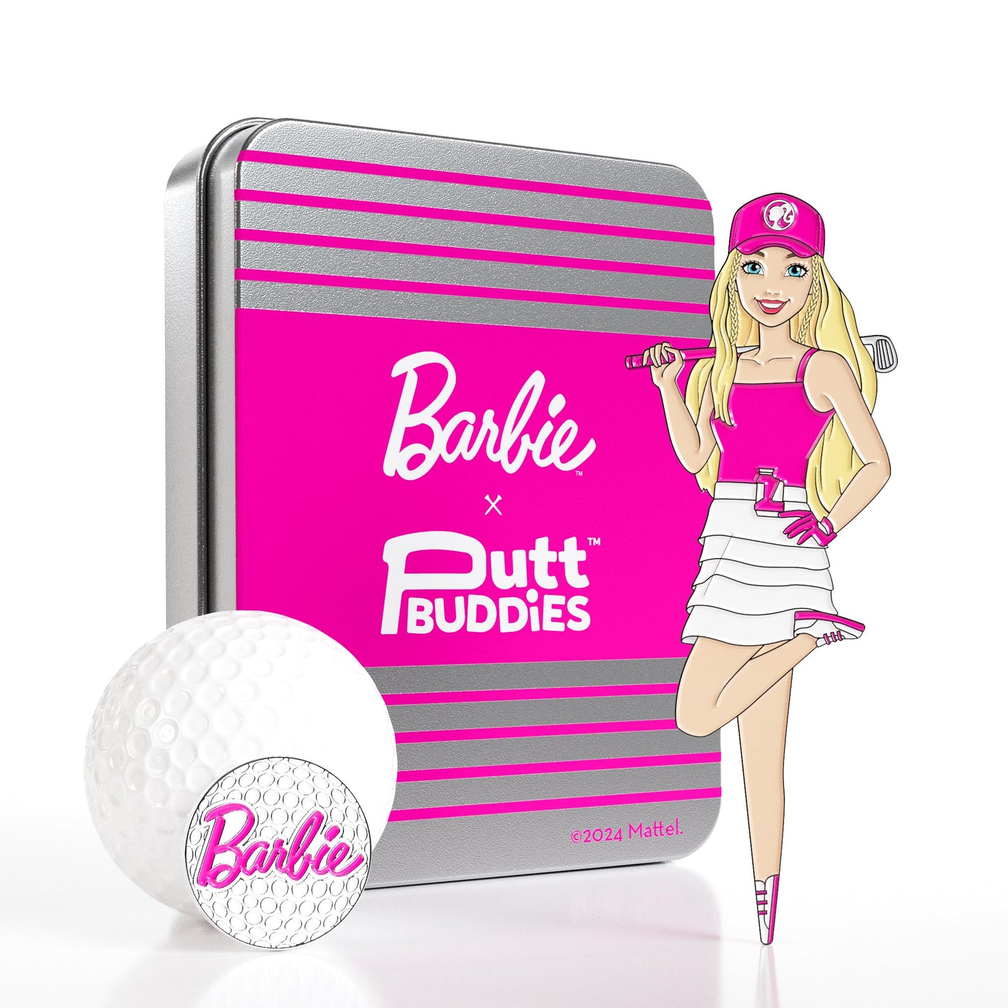 Chasing Birdies Barbie Divot Tool with Barbie Ball Marker