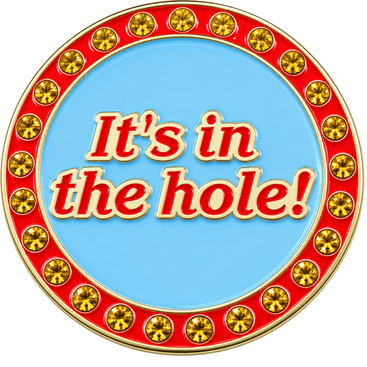 It's in the Hole Crystal Ball Marker & Hat Clip