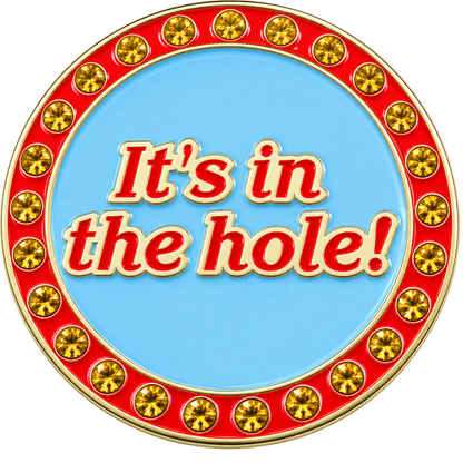 It's in the Hole Crystal Ball Marker & Hat Clip