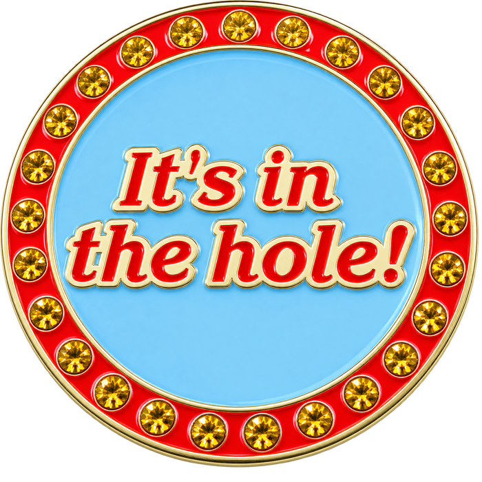 It's in the Hole Crystal Ball Marker & Hat Clip