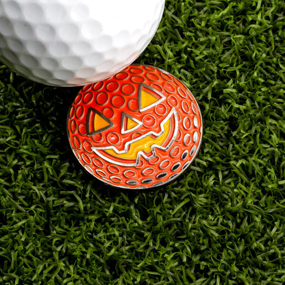 Jack-o'-lantern Golf Ball Ball Marker