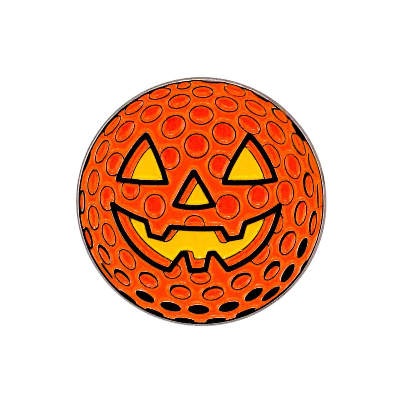 Jack-o'-lantern Golf Ball Ball Marker