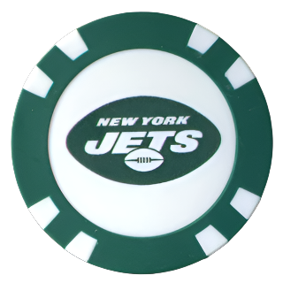 Officially Licensed New York Jets Poker Chip Ball Marker