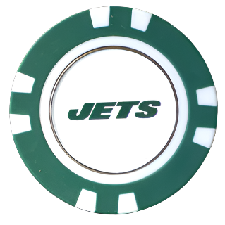 Officially Licensed New York Jets Poker Chip Ball Marker