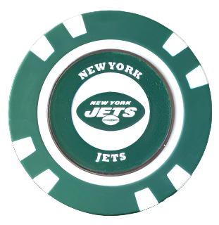 Officially Licensed New York Jets Poker Chip Ball Marker