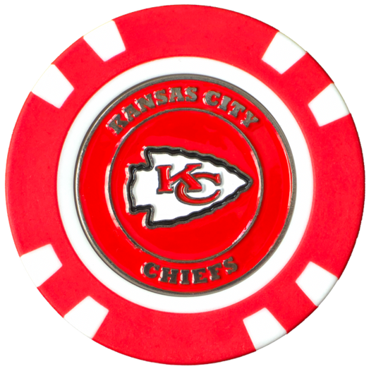 Officially Licensed Kansas City Chiefs Poker Chip Ball Marker