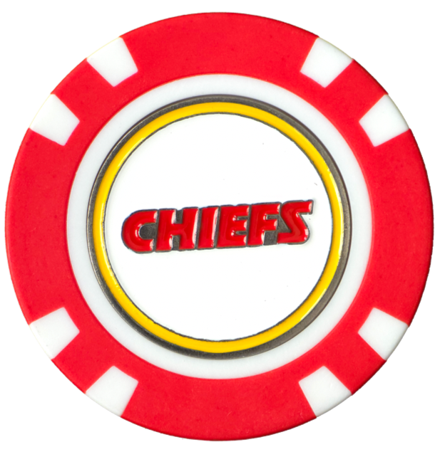 Officially Licensed Kansas City Chiefs Poker Chip Ball Marker