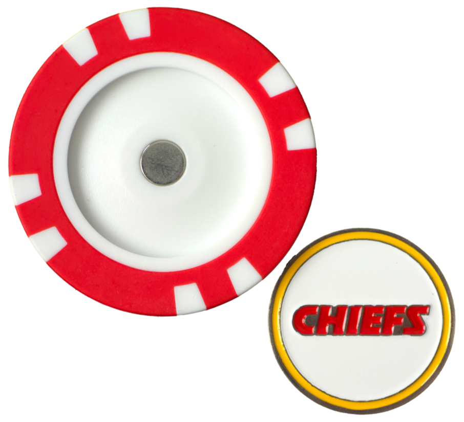 Officially Licensed Kansas City Chiefs Poker Chip Ball Marker