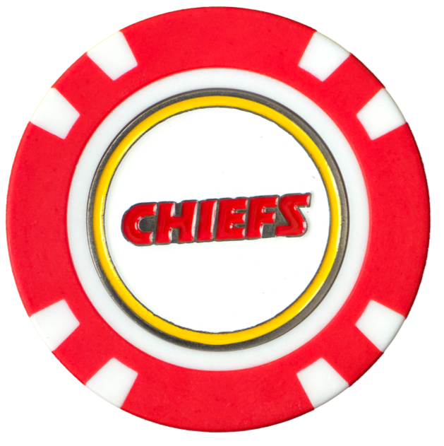 Officially Licensed Kansas City Chiefs Poker Chip Ball Marker