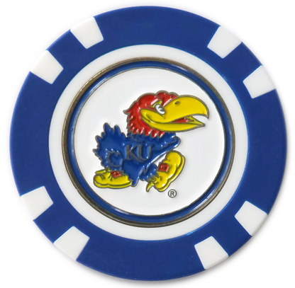 Officially Licensed Kansas Jayhawks Poker Chip Ball Marker