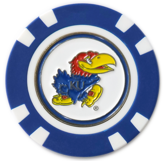 Officially Licensed Kansas Jayhawks Poker Chip Ball Marker