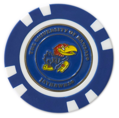 Officially Licensed Kansas Jayhawks Poker Chip Ball Marker