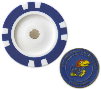 Officially Licensed Kansas Jayhawks Poker Chip Ball Marker