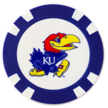 Officially Licensed Kansas Jayhawks Poker Chip Ball Marker