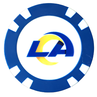 Officially Licensed Los Angeles Rams Poker Chip Ball Marker