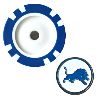 Officially Licensed Detroit Lions Poker Chip Ball Marker