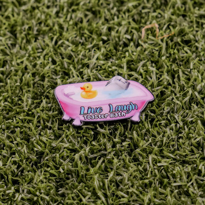 Live Laugh Toaster Bath Ball Marker