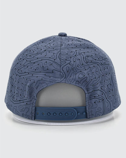 Waggle Low-Profile Snapback Hat - Loon Lake Topographic