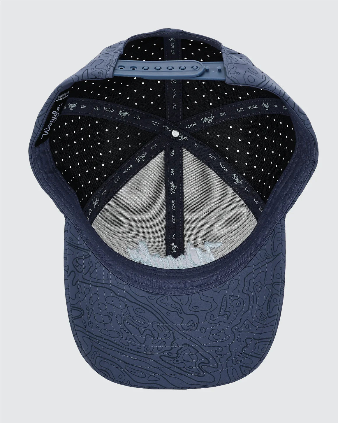 Waggle Low-Profile Snapback Hat - Loon Lake Topographic