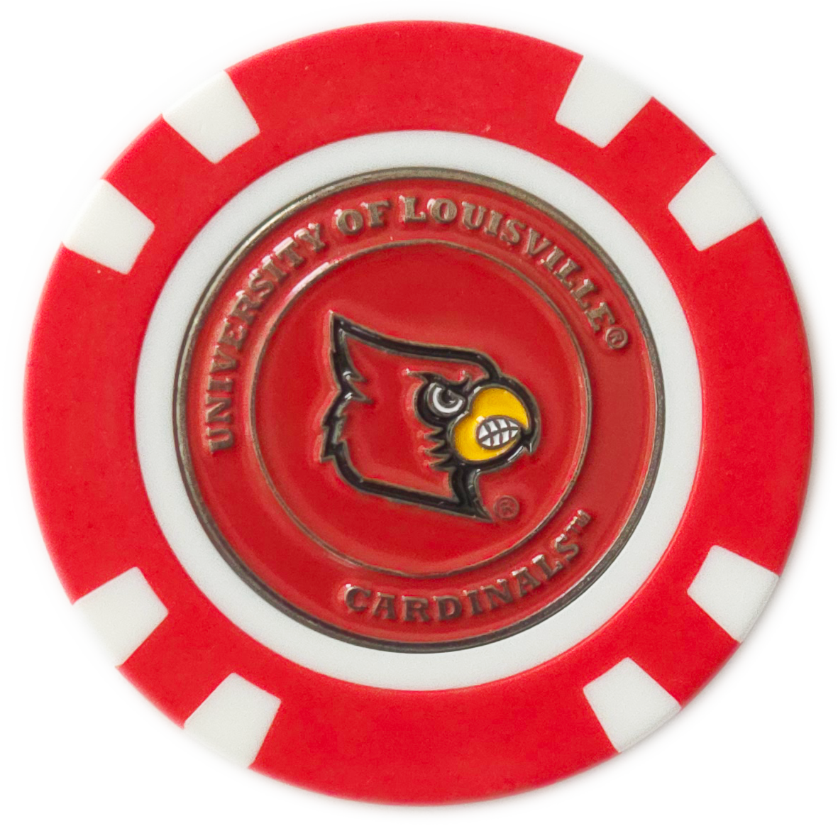 Officially Licensed Louisville Cardinals Poker Chip Ball Marker