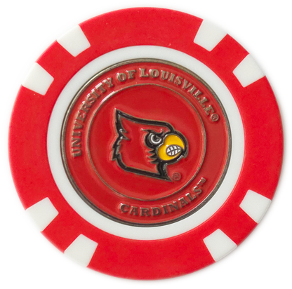 Officially Licensed Louisville Cardinals Poker Chip Ball Marker