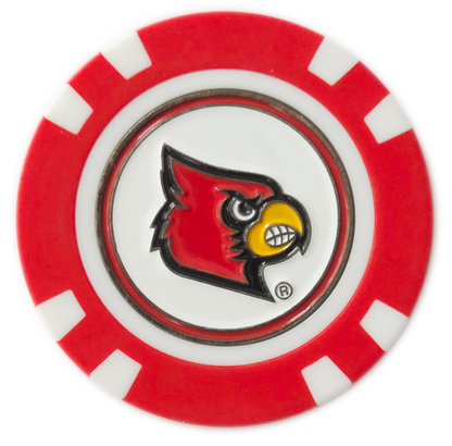 Officially Licensed Louisville Cardinals Poker Chip Ball Marker