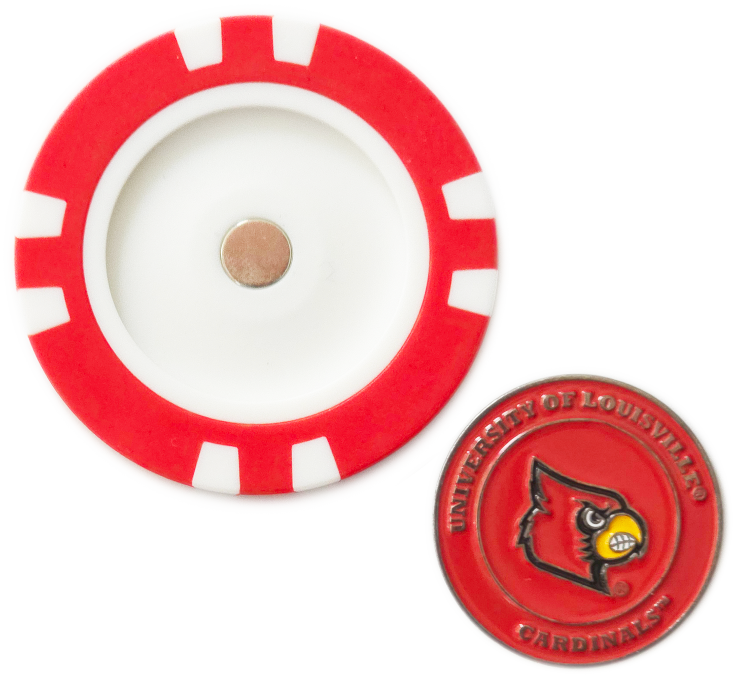 Officially Licensed Louisville Cardinals Poker Chip Ball Marker