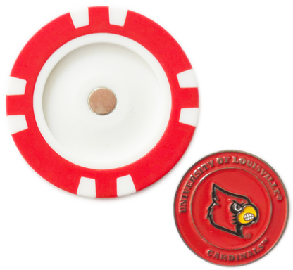 Officially Licensed Louisville Cardinals Poker Chip Ball Marker