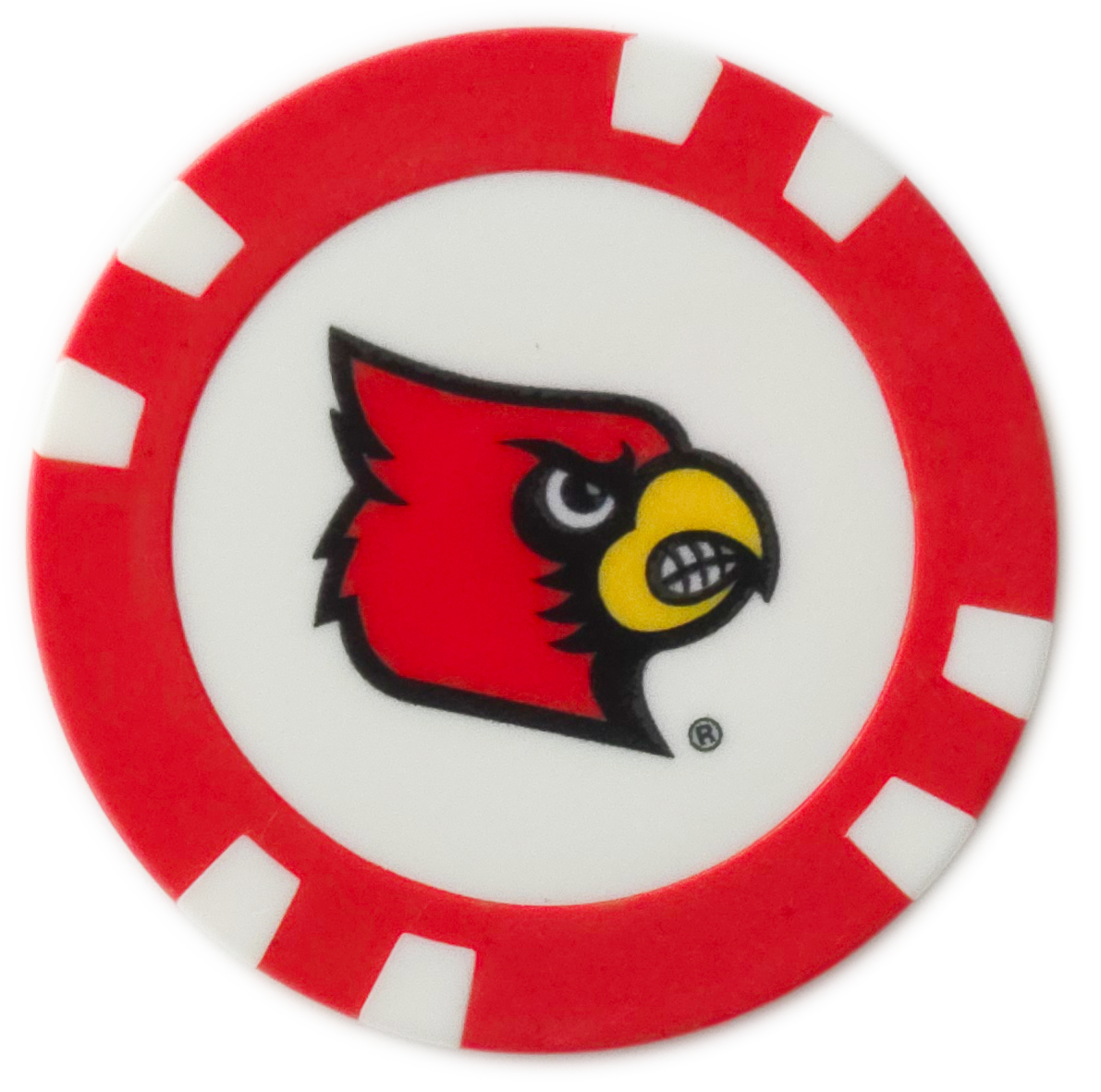 Officially Licensed Louisville Cardinals Poker Chip Ball Marker