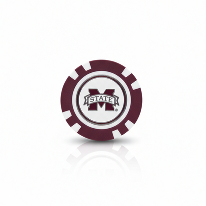Logo of Mississippi State University on a white background