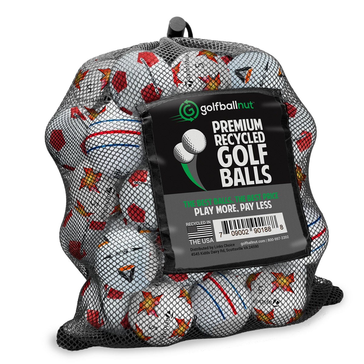 Used Callaway & TaylorMade Logo and Stripe Golf Balls - 48 - product detail 6