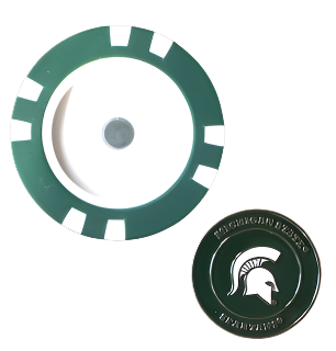 Officially Licensed Michigan State Spartans Poker Chip Ball Marker